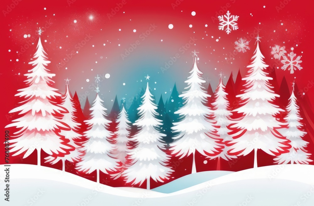 A Christmas-theme background adorned with decorative holiday design elements, providing a festive canvas with sample copy space for your text or graphics. Christmas card. 