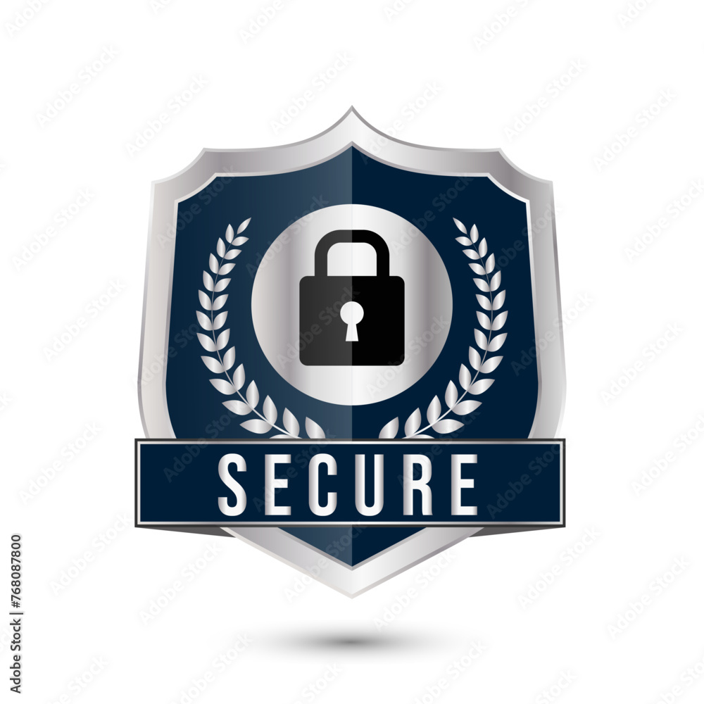 Secure Ssl Encryption Logo, Secure Connection Icon Vector Illustration, Ssl Certificate Icon, Secure SSL Encryption Vector Illustration 