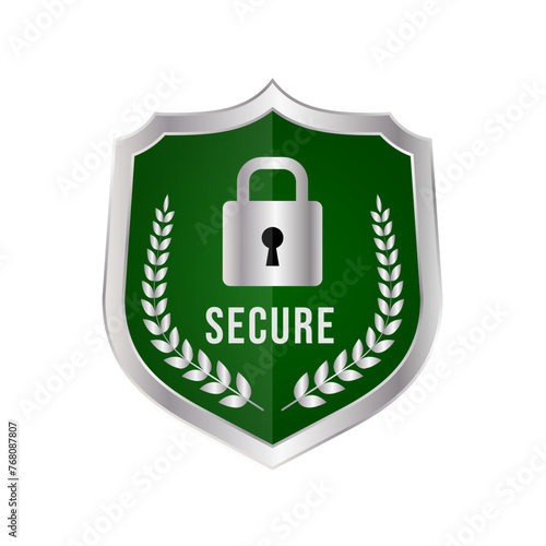 Secure Ssl Encryption Logo, Secure Connection Icon Vector Illustration, Ssl Certificate Icon, Secure SSL Encryption Vector Illustration 