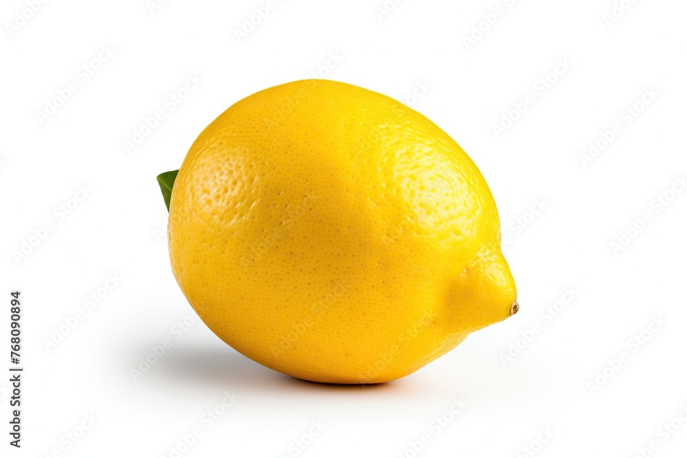 Fresh ripe lemon isolated on white background Fresh ripe lemon isolated on white background