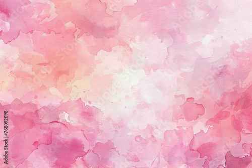 Colorful pink watercolor background for Valentine day or wedding.