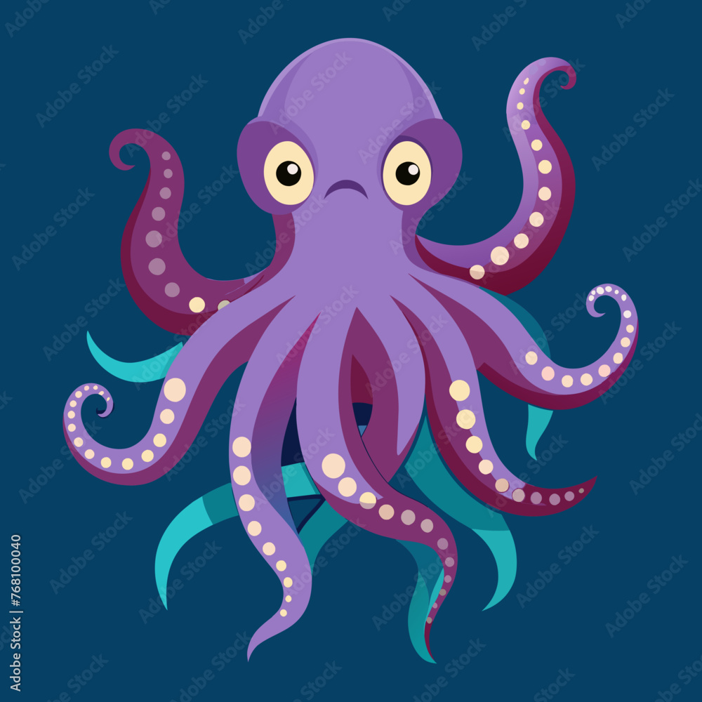octopus mascot cartoon vector illustration octopus mascot cartoon vector illustration