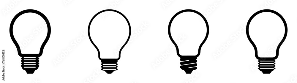Light bulb icon. Light bulb vector icon. Idea icon. Lamp concept. Light bulb, isolated in modern simple flat design. Vector EPS 10 Light bulb icon. Light bulb vector icon. Idea icon. Lamp concept. Light bulb, isolated in modern simple flat design. Vector EPS 10