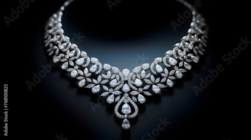 Elegant and Luxurious Diamond Necklace Exuding Impeccable Craftsmanship and Unrivaled Beauty