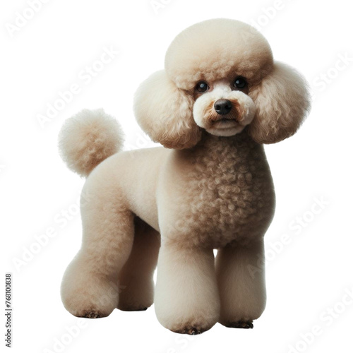 Cute Poodle on a transparent background
