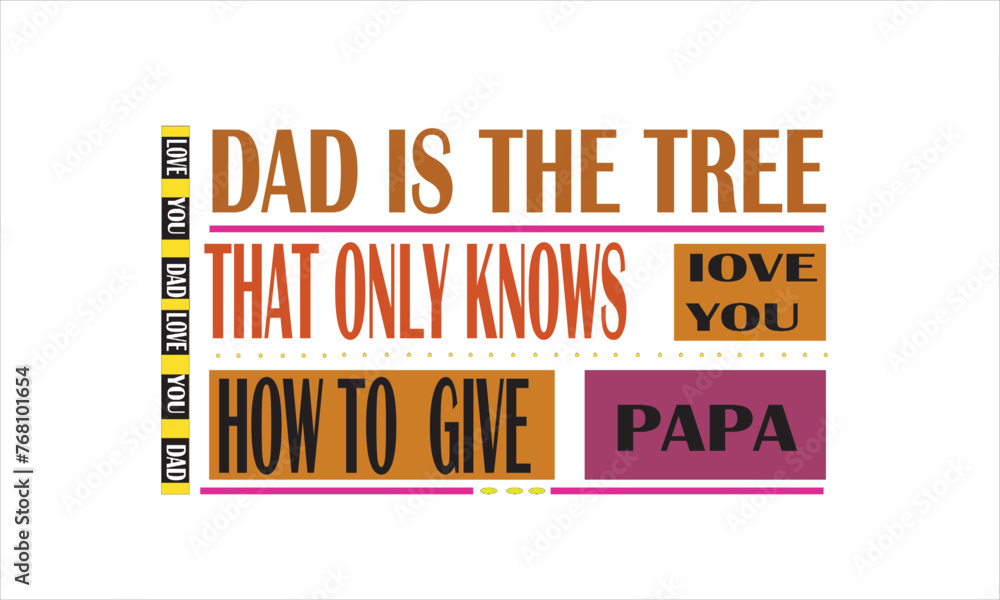 Father's day T- shirt and Father's Day poster or banner template and  background. Greetings and presents for Father's Day in flat lay styling. Promotion and shopping template for love dad. 