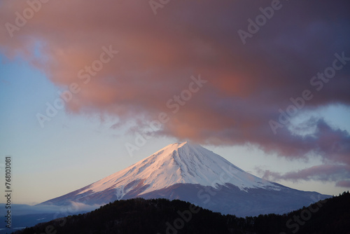 Mount Fuji seen from Fujikawaguchiko. © Mariusz
