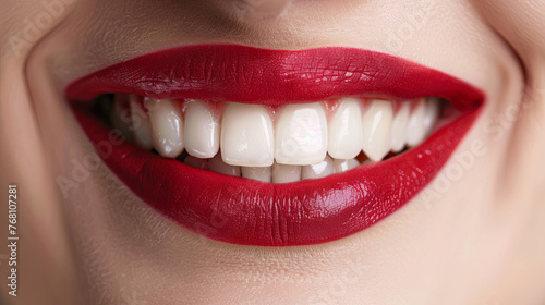 A radiant girl displays her beautiful smile  highlighting her gleaming white teeth
