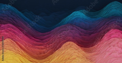 Bold gradient backdrop blue, pink, and yellow hues form a captivating color wave against a dark, textured surface, ideal for creating impactful header designs