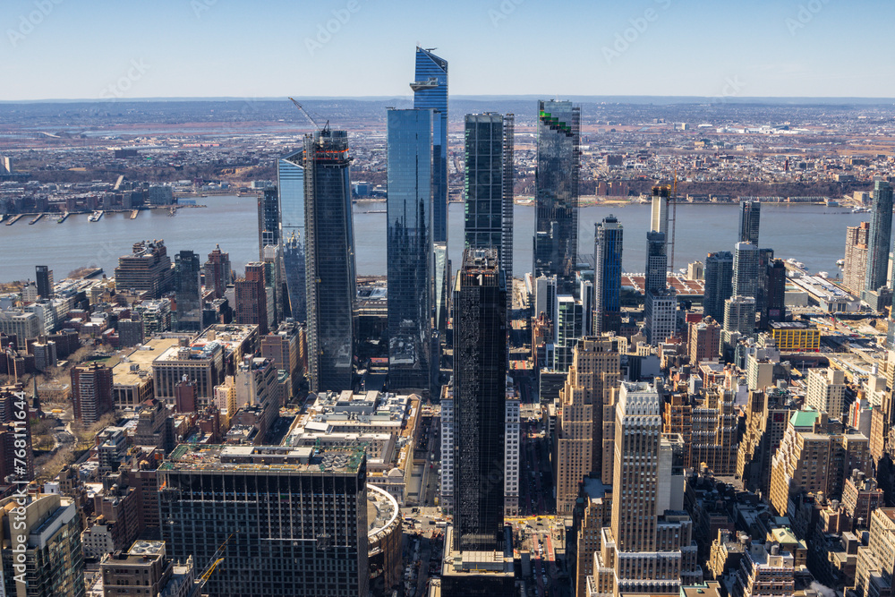 View of Manhattan from Empire State Building in New York City (USA)