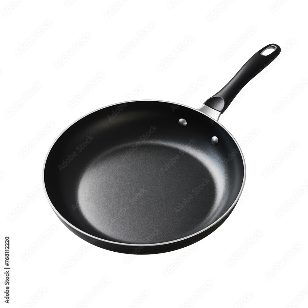 black frying pan isolated on transparent background black frying pan isolated on transparent background
