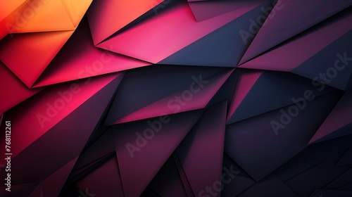 Abstract 3D rendering of geometric shapes. Futuristic technology or science fiction background.