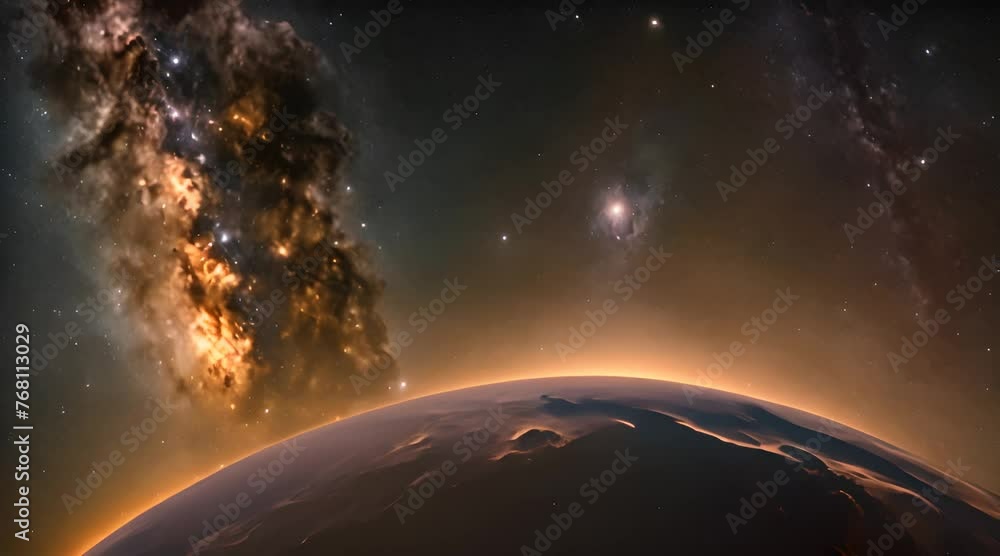 The universe stretches out before us, an unfathomable expanse of stars, galaxies, and cosmic wonders. 