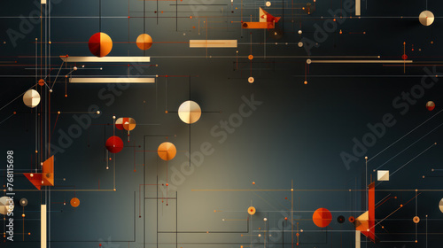 two dimentional lines charts for business background photo