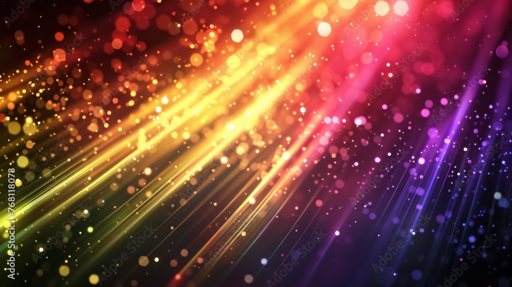 Fototapeta premium Abstract colorful glitter vintage lights background