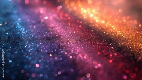 Abstract colorful glitter vintage lights background © nataliia_ptashka