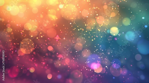 Abstract colorful glitter vintage lights background