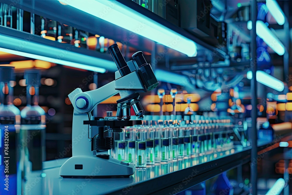 Telescoped in laboratory for scientist Telescoped in laboratory for scientist
