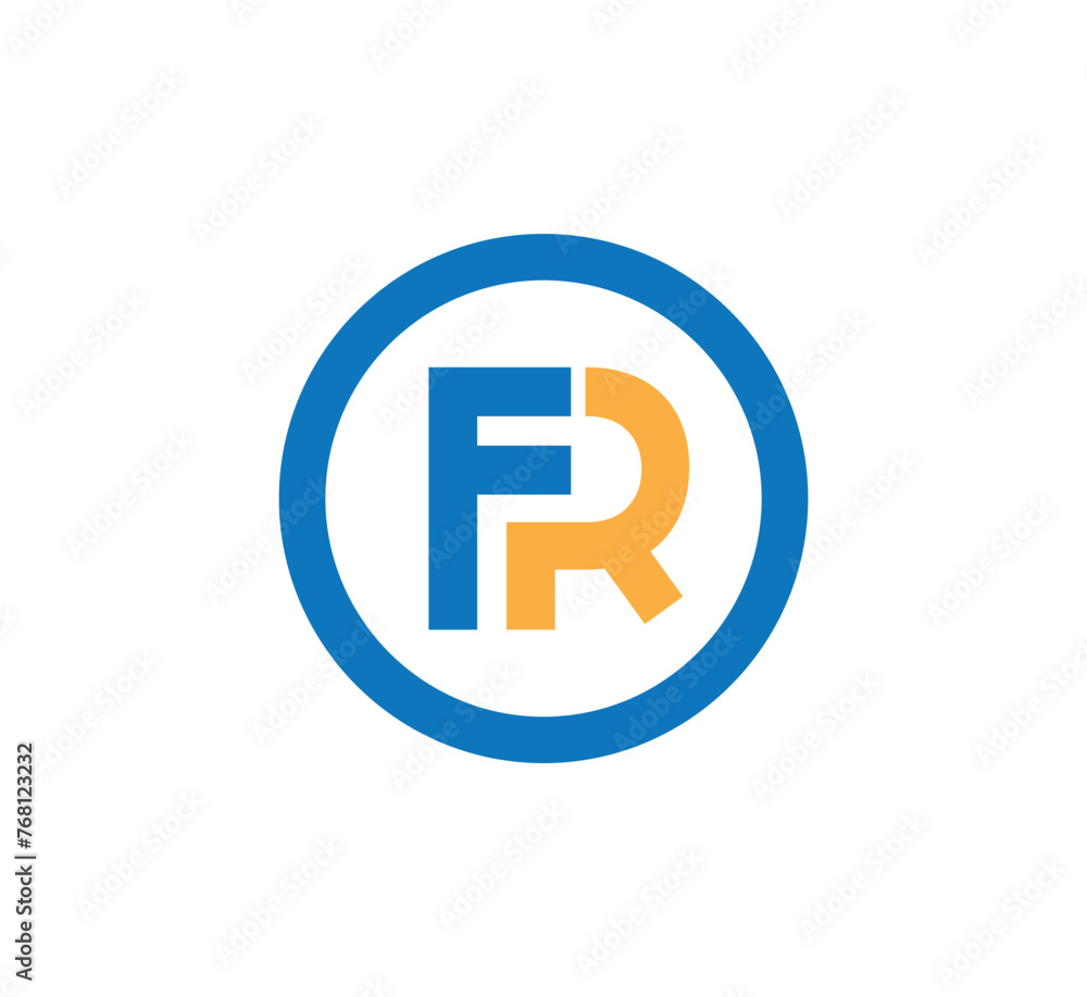 FR letter logo design vector template FR letter logo design vector template