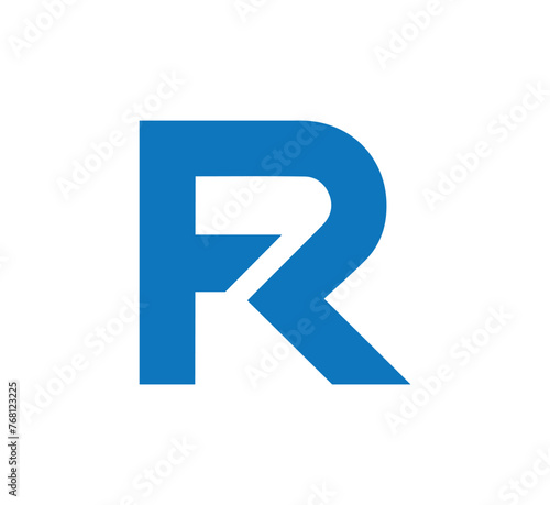 FR letter logo design vector template