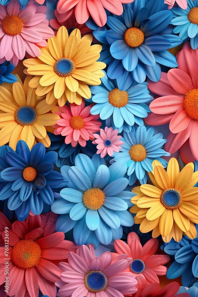 Colorful Flowers on Display Colorful Flowers on Display