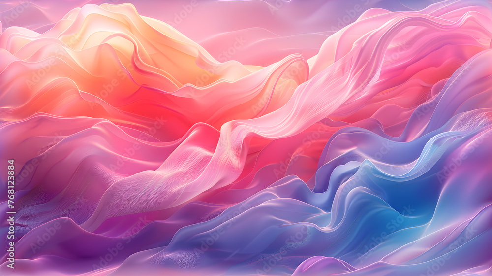 Obraz premium Soft and Liquid Color Waves Background