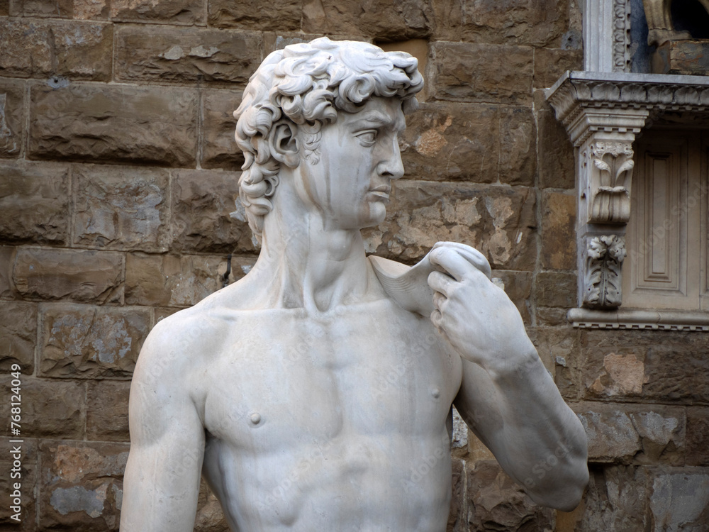 signoria place florence italy statue detail signoria place florence italy statue detail