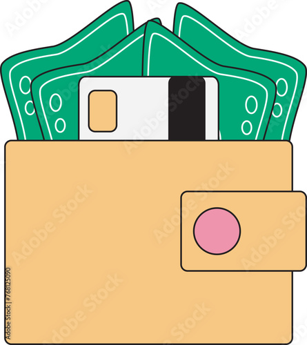 illustration of wallet great colletion for designing websites, applications, and finacial presentations