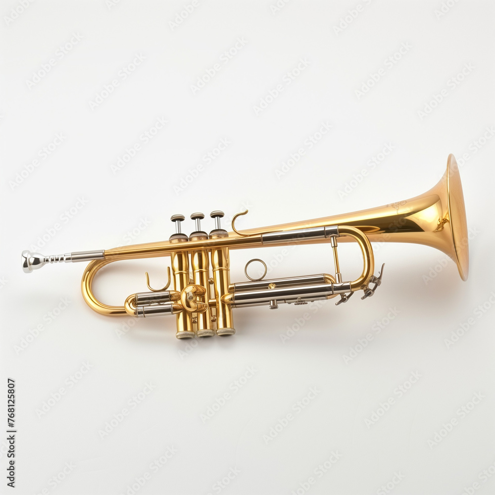 Fototapeta premium trumpet isolated on white background