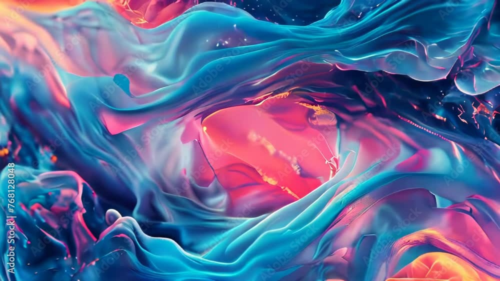 Abstract background of blue and red flowing liquid.,. Abstract background of blue and red flowing liquid.,.