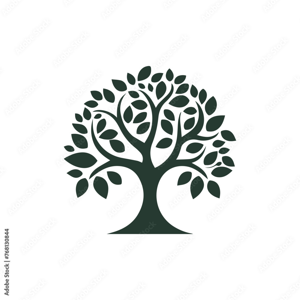 Tree logo design, vector icon, illustration . Tree logo design, vector icon, illustration .