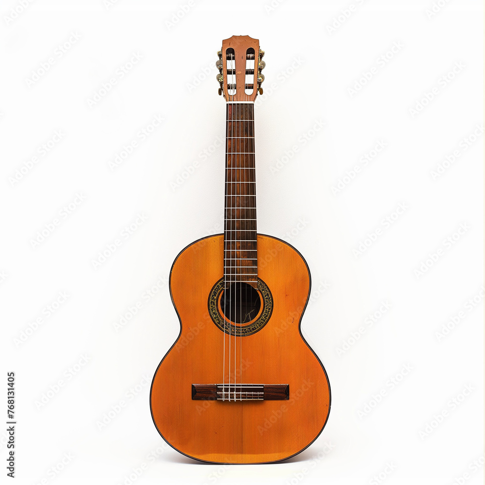 Classical guitar on a white background
Classical guitar on a white background