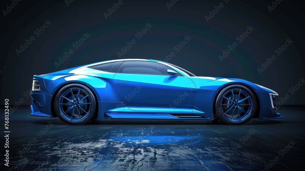 New Modern Blue Sports Car: Speed and Style for Your Fast-Paced Life