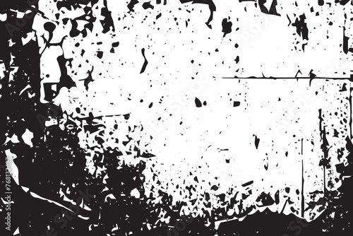 Wallpaper Mural Abstract Monochrome Destruction: Grungy Black and White Background Texture Torontodigital.ca
