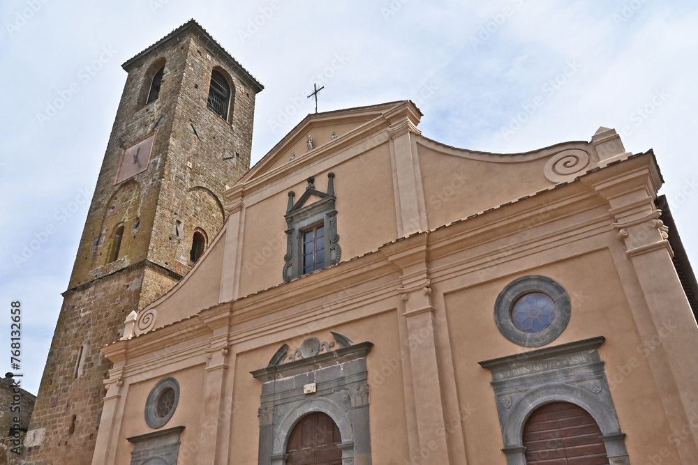 Fototapeta premium Civita di Bagnoregio, panorama della città medievale - Viterbo, Tuscia Lazio