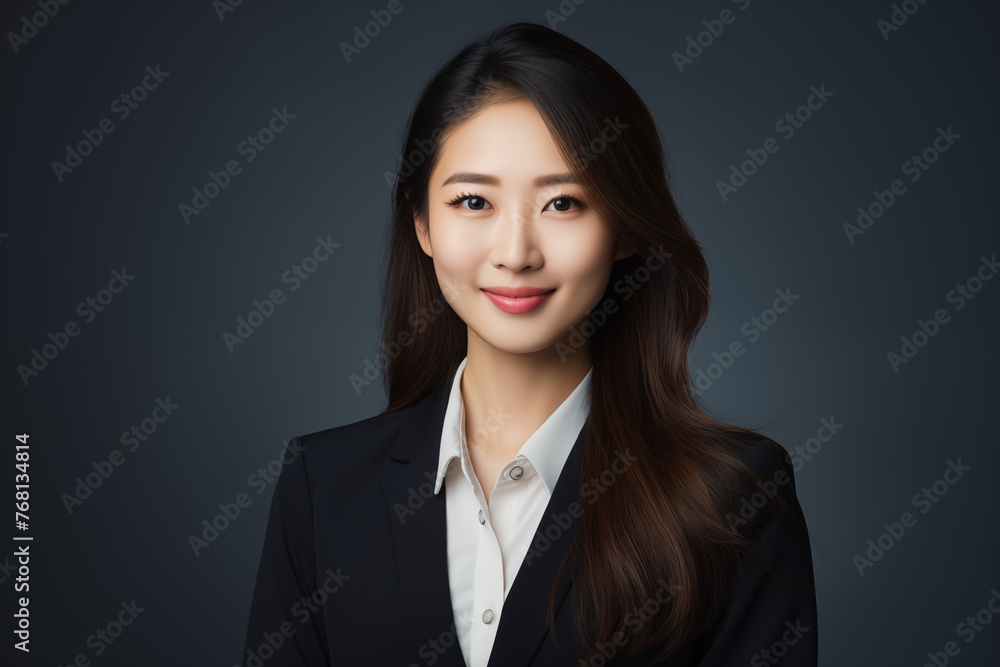 Smiling asian businesswomen in suit. Women in work clothes. Rich women. Business boss. Boss of a start-up. Asian women. Chinese women. Japanese women. AI. Smiling asian businesswomen in suit. Women in work clothes. Rich women. Business boss. Boss of a start-up. Asian women. Chinese women. Japanese women. AI.