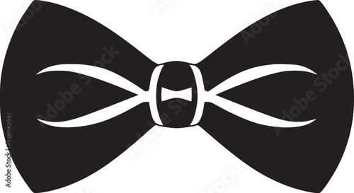 bow necktie icon vector symbol design illustration