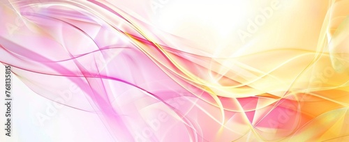Vibrant abstract background with flowing smoke texture in a gradient of rainbow colors, depicting motion and calm.