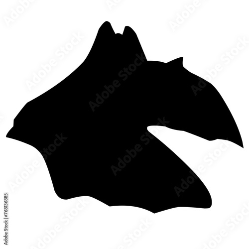 silhouettes of bats