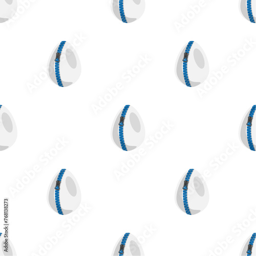 Illustration on theme seamless celebration holiday Easter with hunt colorful bright eggs