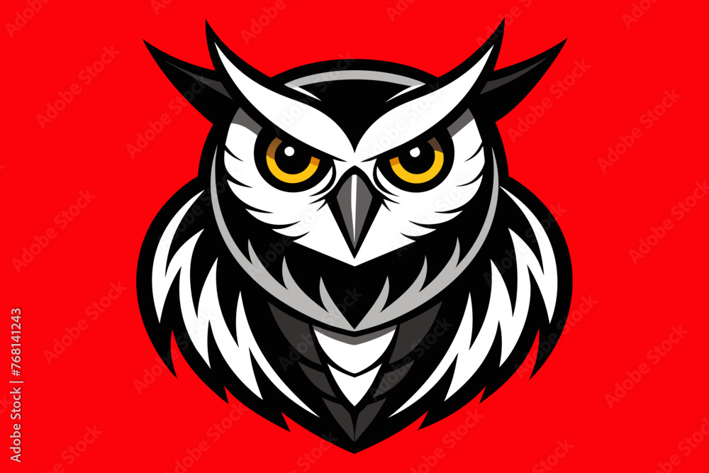 vector design of a  Owl