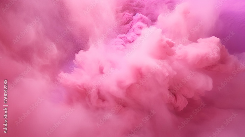 Pink powder explosion abstract background