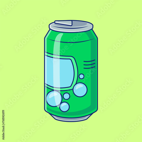 Soda Drink Cartoon Vector Icons Illustration. Flat Cartoon Concept. Suitable for any creative project.