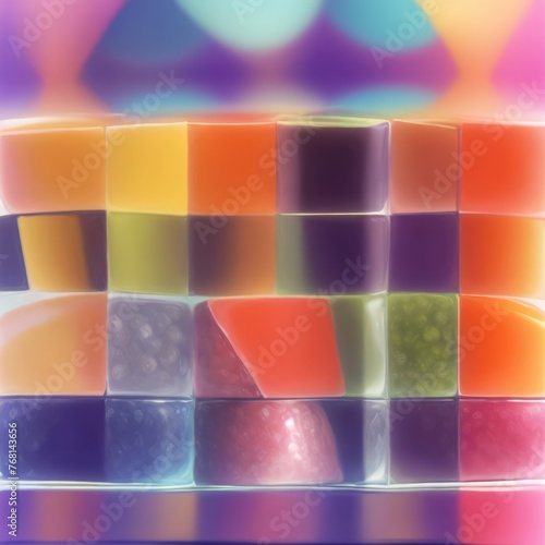 colorful mosaic of various fruits, each in a separate square, creating a vibrant and fresh display