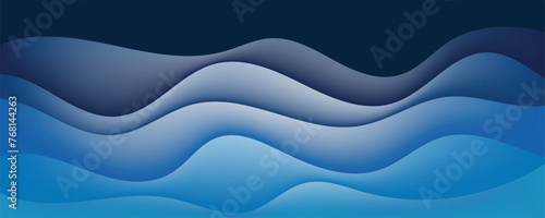 Sea waves layer vector background illustration. Sea beach vector illustration. 