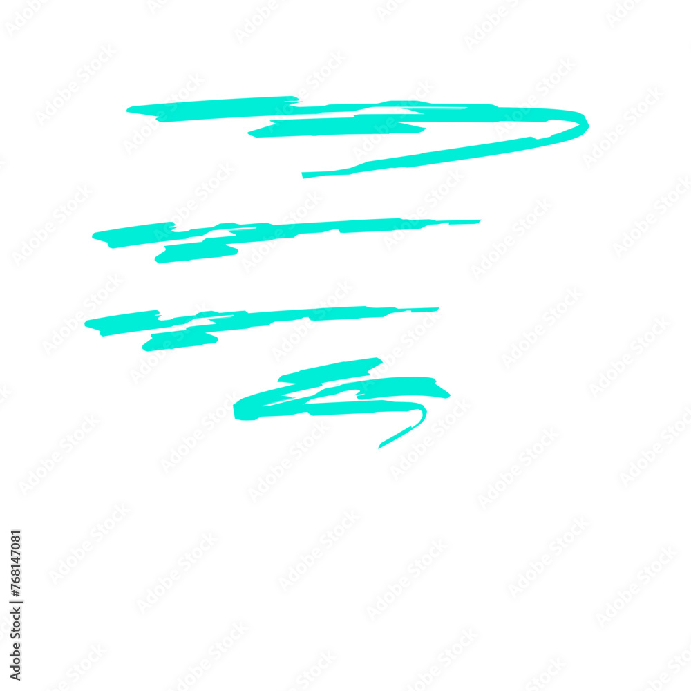 Turquoise Green Brush Stroke Turquoise Green Brush Stroke
