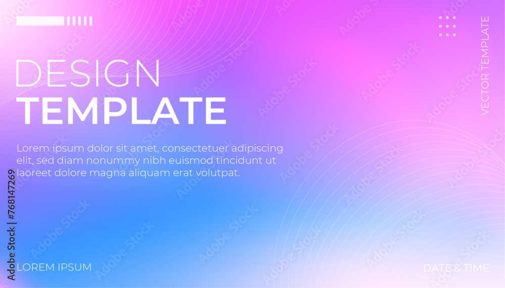 Soft blend abstract gradient banner with blurry effect for presentation