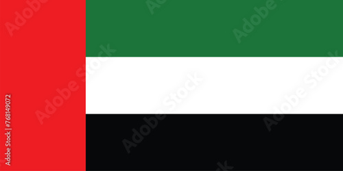 UAE national Flag of the United Arab Emirates vector Illustration easy to edit eps file