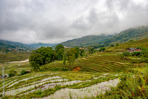 Sa Pa - Vietnam. December 05, 2015. Sa pa is very popular destination for trekking, Vietnam. photo