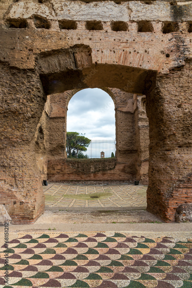 Baths of Caracalla (Terme di Caracalla), ancient ruins of Roman public thermae in Rome, Italy Baths of Caracalla (Terme di Caracalla), ancient ruins of Roman public thermae in Rome, Italy